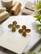 Golden Bloom Stud Earrings