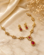 Gul-e-Ruby Necklace Set