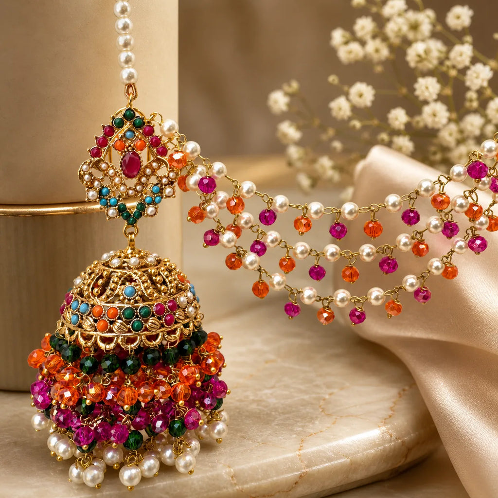 Gul Afshan Sahara Jhumka Earrings